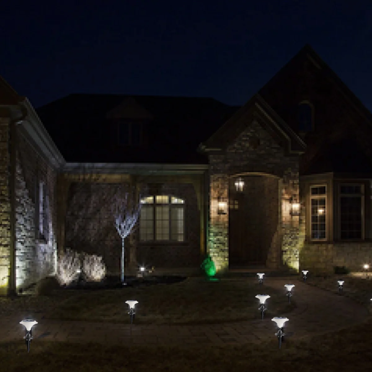 Solar-Powered LED Martini Lamp Lights (Set of 2) - Image 2