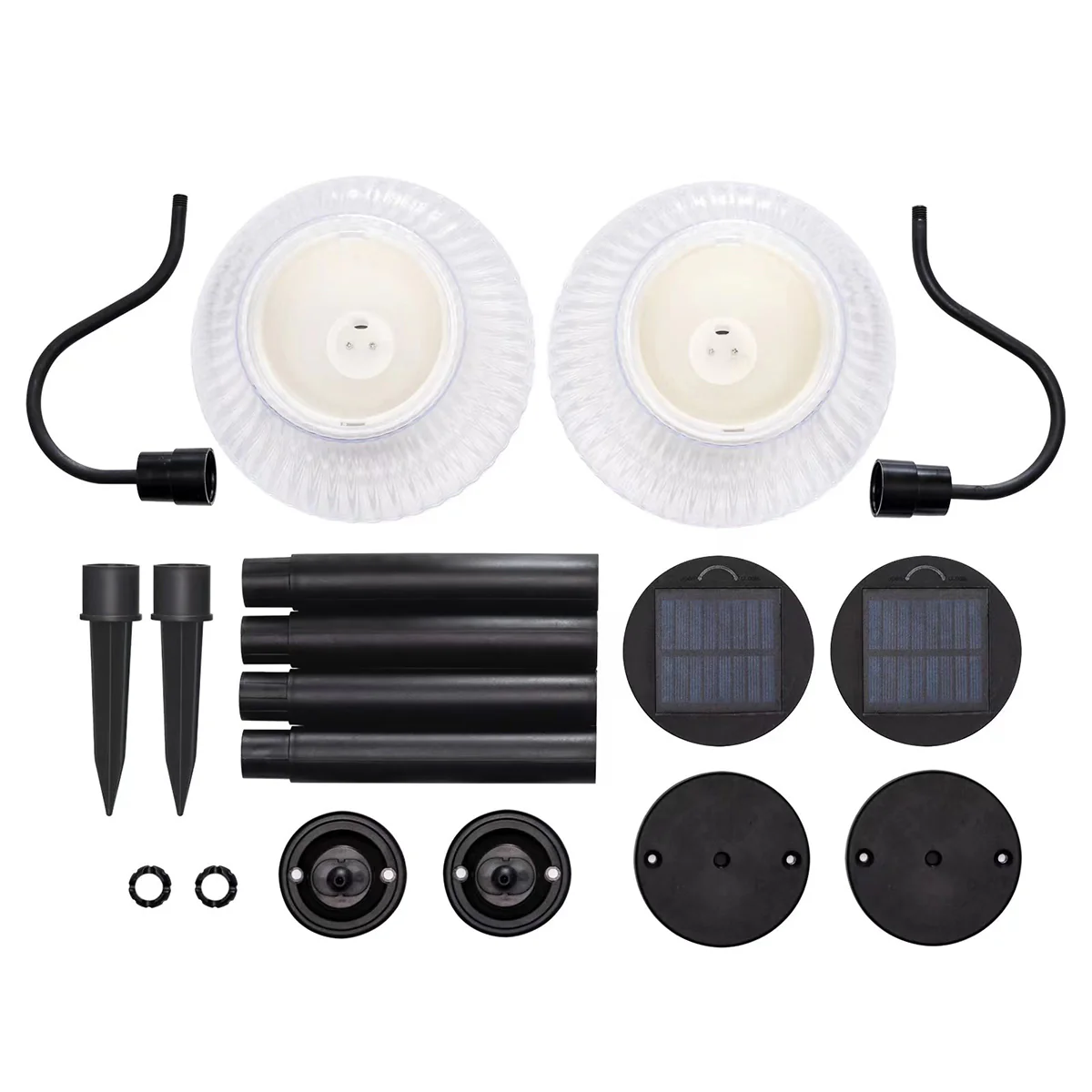 Solar-Powered LED Scallop Lamp Lights (Set of 2) - Image 5