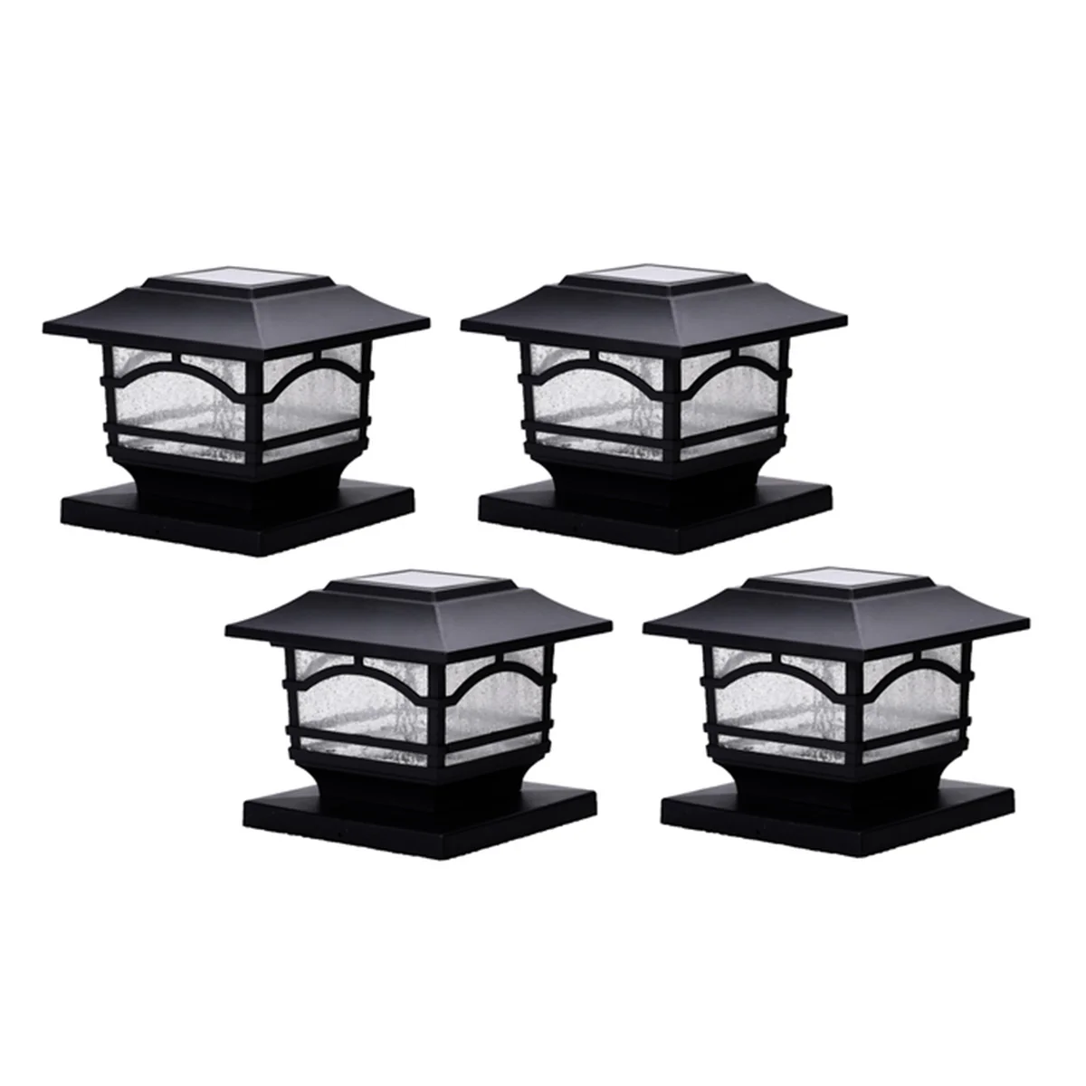 Solar Powered Post Lights (Set of 4) - Image 2