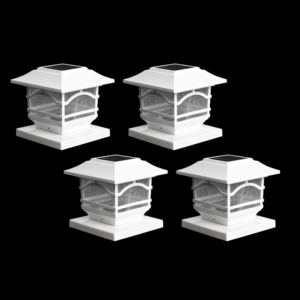 Solar Powered Post Lights (Set of 4) - Image 3