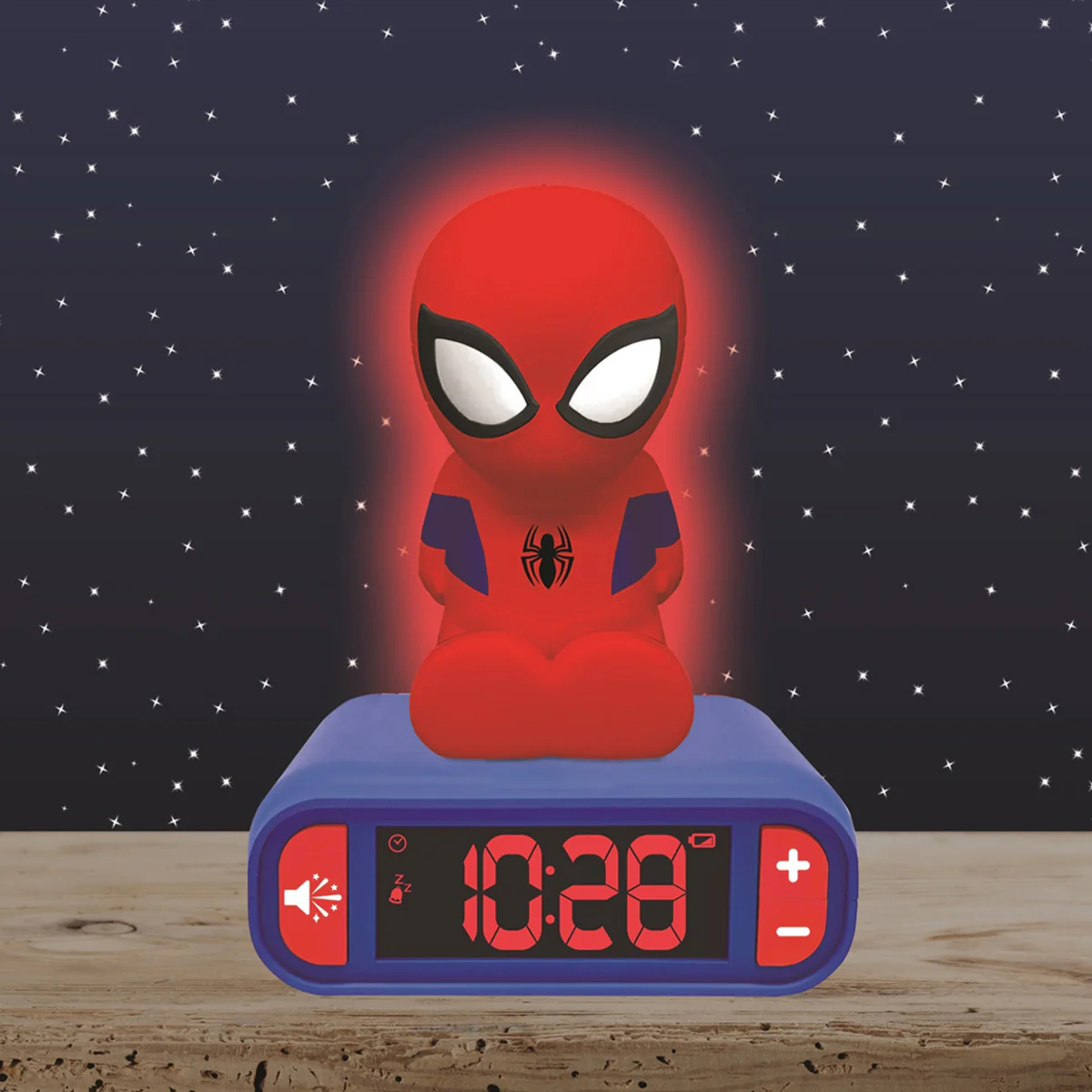 Spiderman Digital Alarm Clock with Nightlight