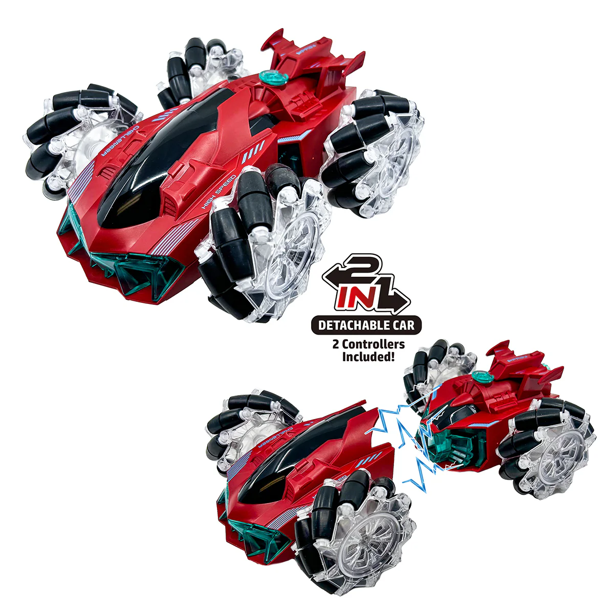 Split Shift 2-In-1 RC Stunt Car - Image 2