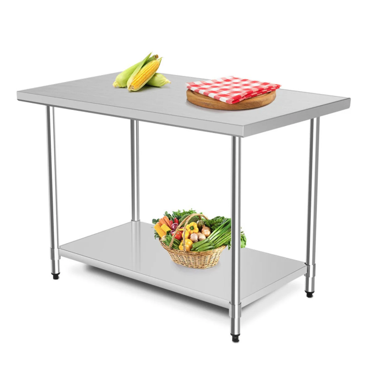 Stainless Steel Commercial Kitchen Worktable - Image 2