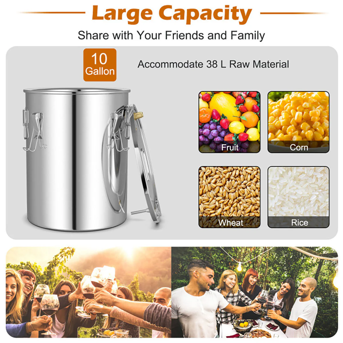 Stainless Steel Home Distillery Kit - Image 5