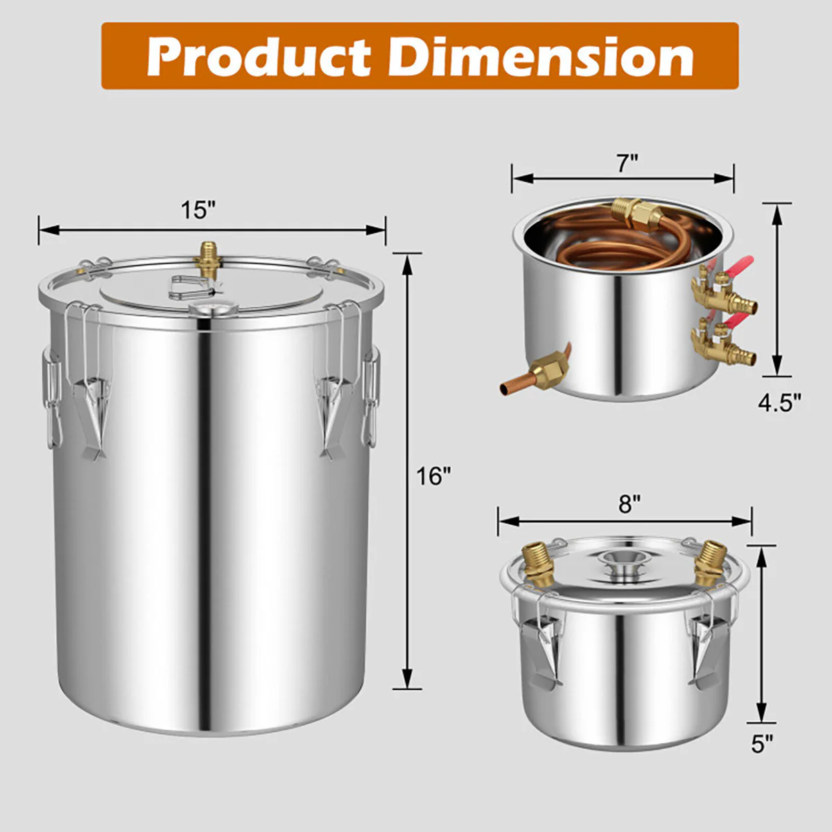 Stainless Steel Home Distillery Kit - Image 9