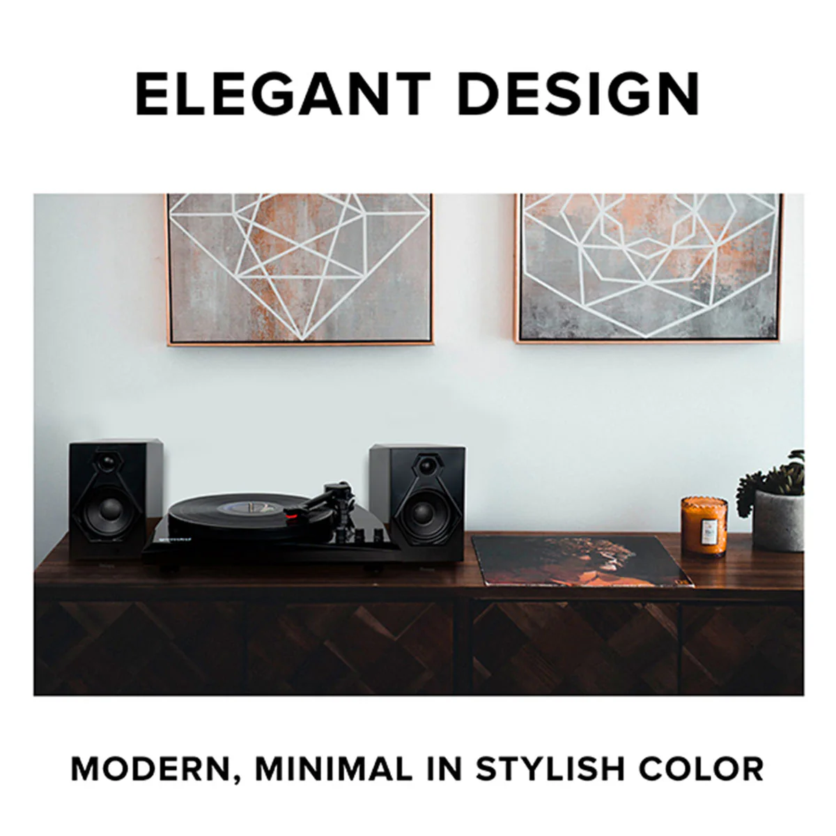 Stereo Turntable System with Speakers - Image 6