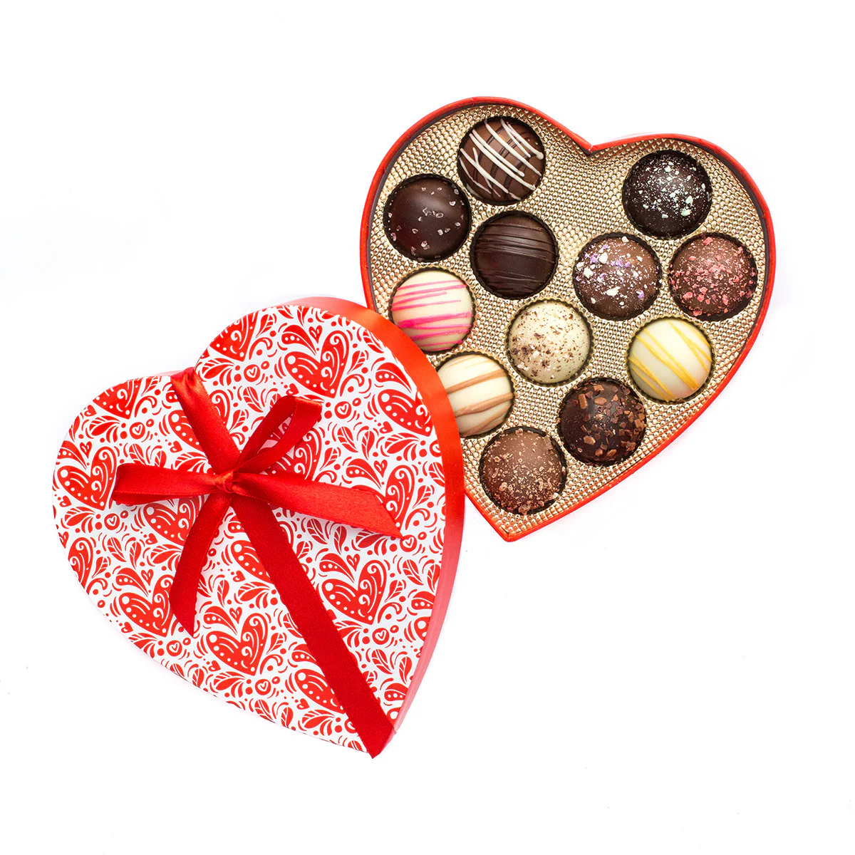 Sugar Plum Valentine's Day Heart 12 Truffles - Image 2