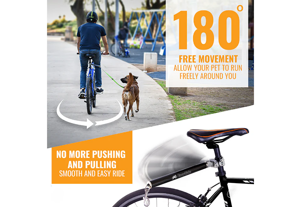 Swiveling Dog Bike Leash Attachment - Image 3