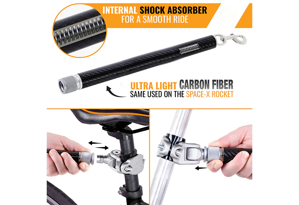 Swiveling Dog Bike Leash Attachment - Image 5