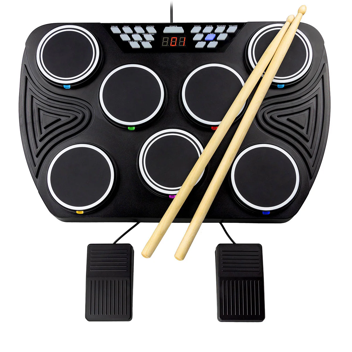 Tabletop Electronic MIDI Drum Kit