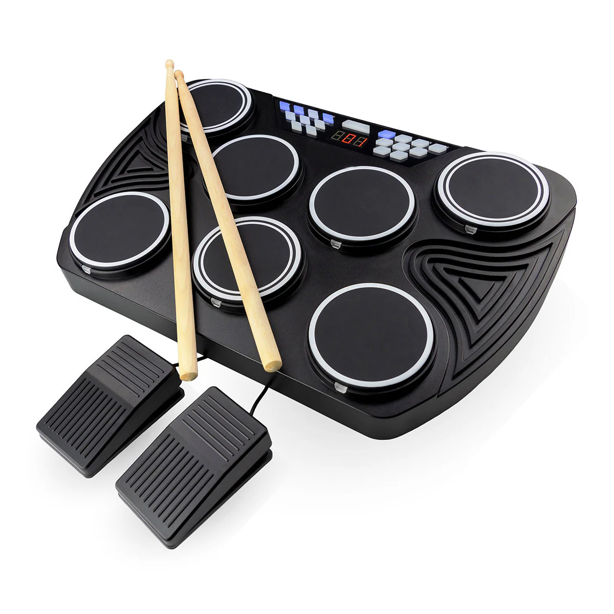 Tabletop Electronic MIDI Drum Kit - Image 2