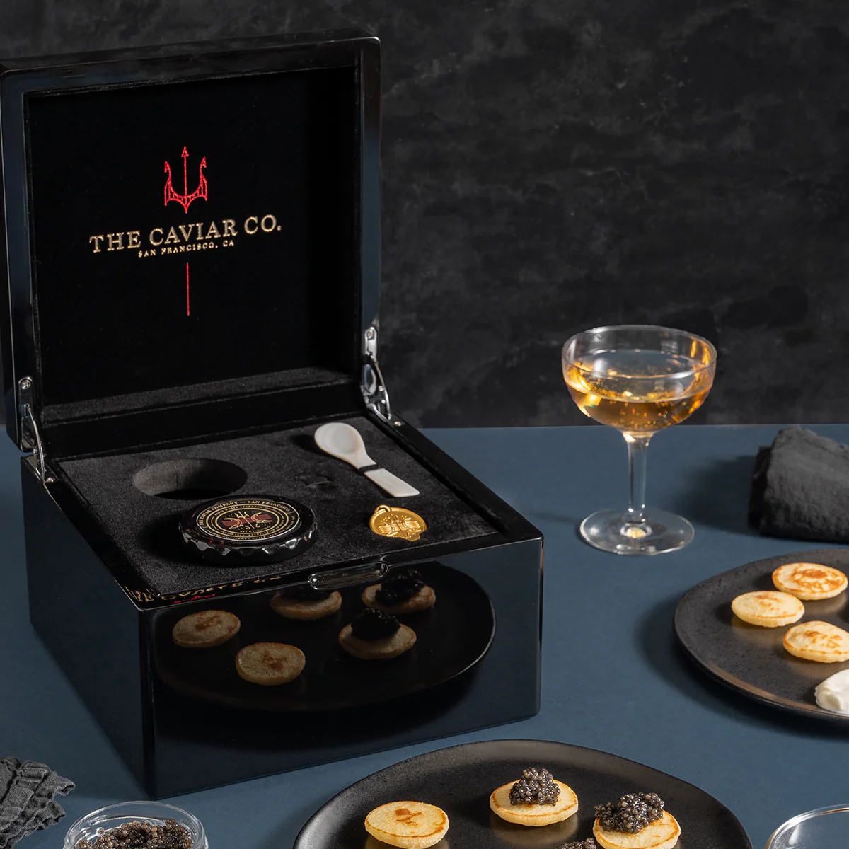 The Caviar Co. Tasting Duo Lacquer Case