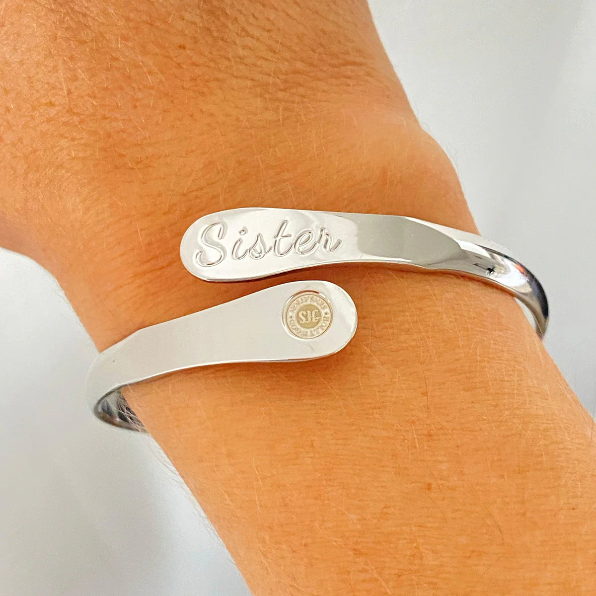 To My Sister Engraved Bracelet