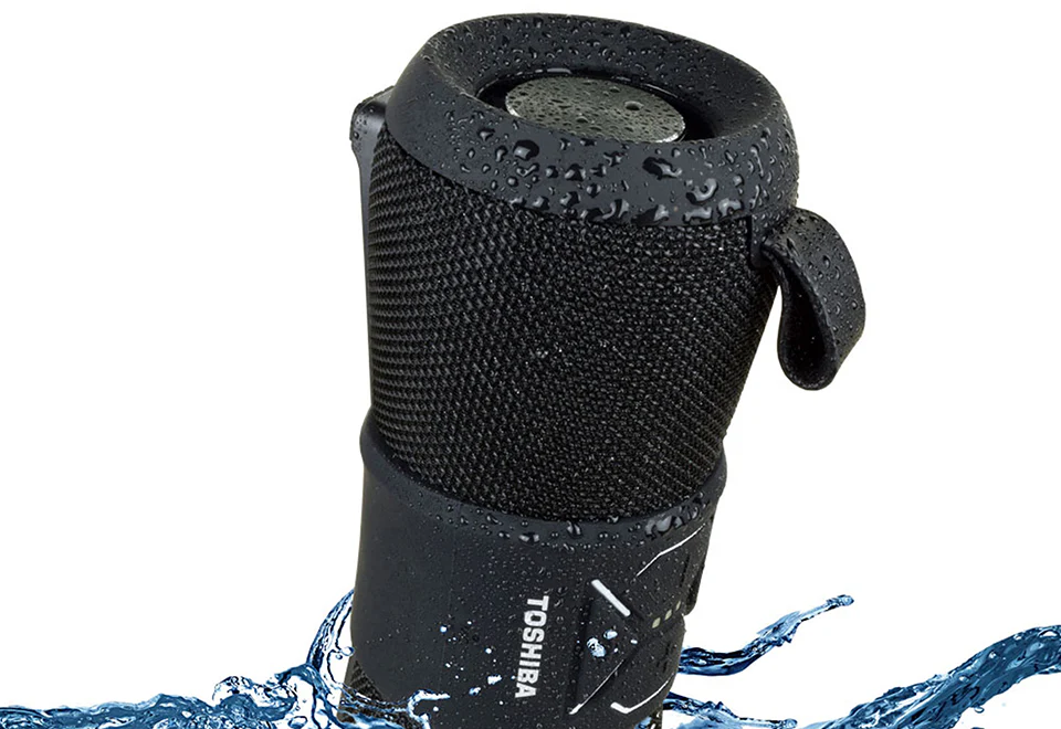 Toshiba® TY-WSP200R Sonic Blast 3'' Waterproof Bluetooth Speaker - Image 4