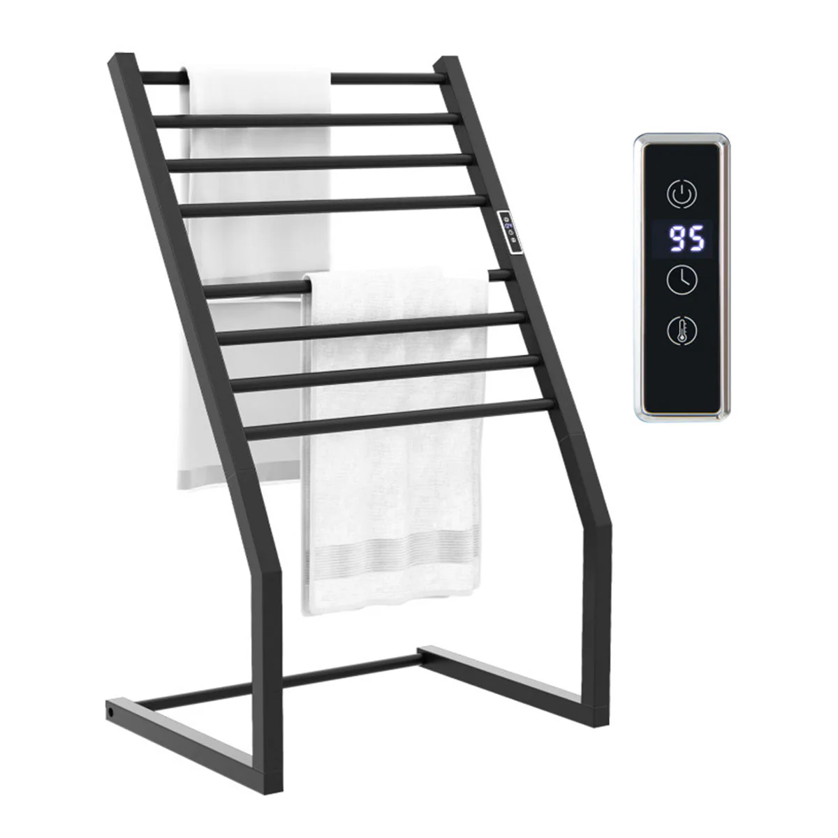 Towel Warmer Rack with LED Display - Image 2
