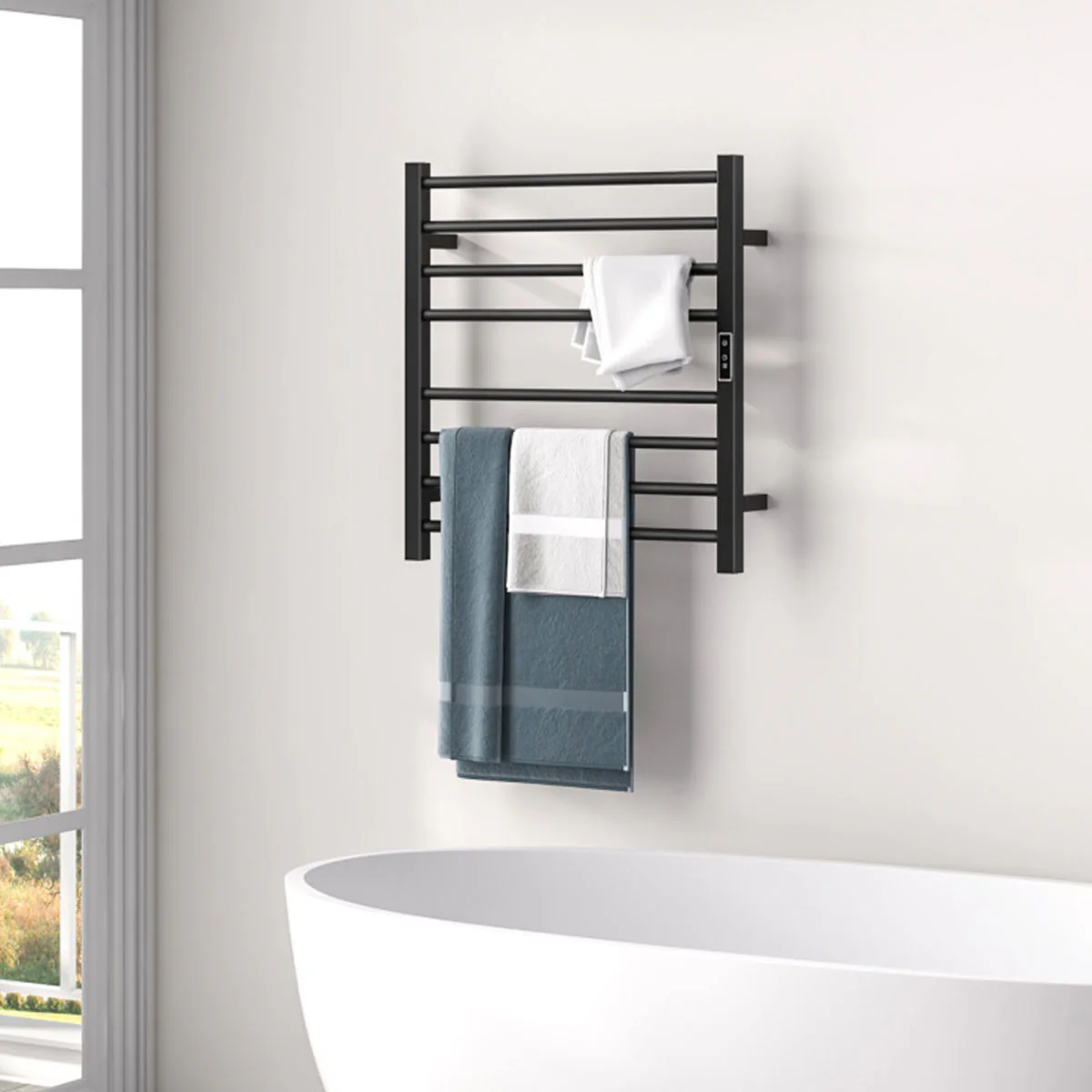Towel Warmer Rack with LED Display - Image 7