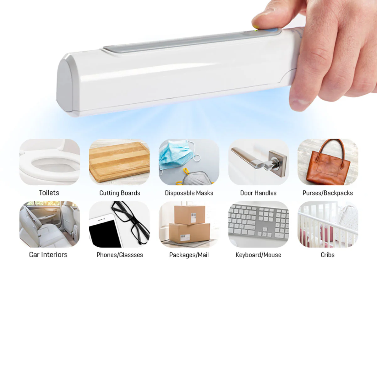 Travel UV Sanitizing Wand by Sharper Image - Image 2