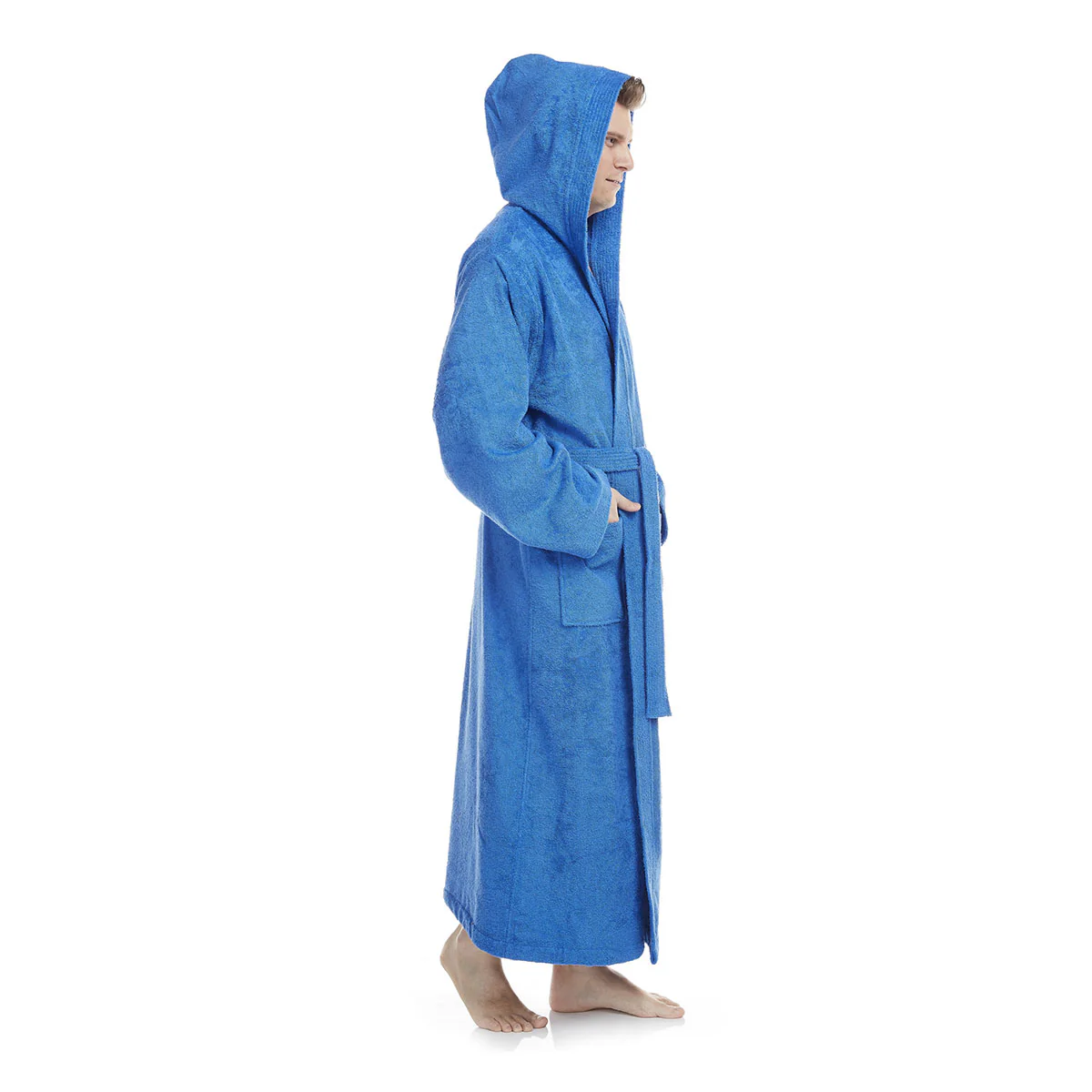Turkish Cotton Ankle Length Hooded Bathrobe - Image 30