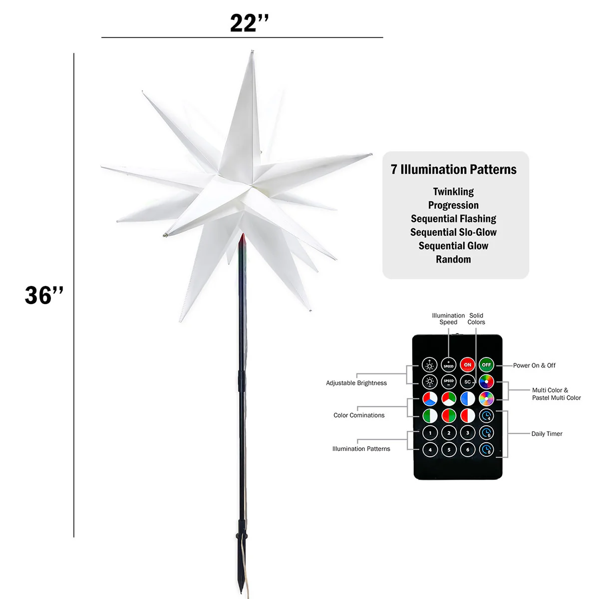 Twinklers Indoor/Outdoor Decorative LED Star - Image 12