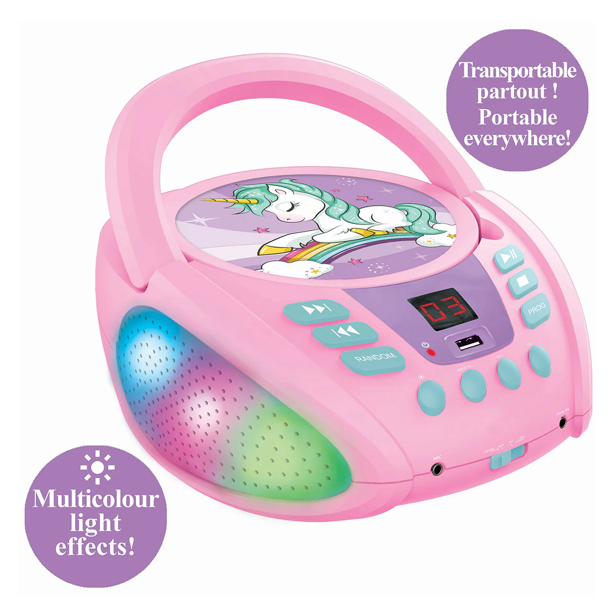 Unicorn Bluetooth CD Player - Image 3