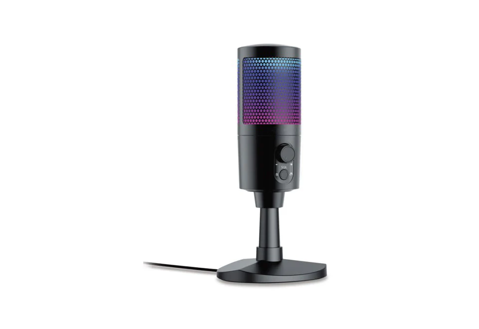 USB Gaming and Streaming Microphone with RGB Lighting