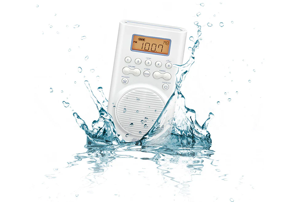 Waterproof Weather Alert Shower Radio - Image 7