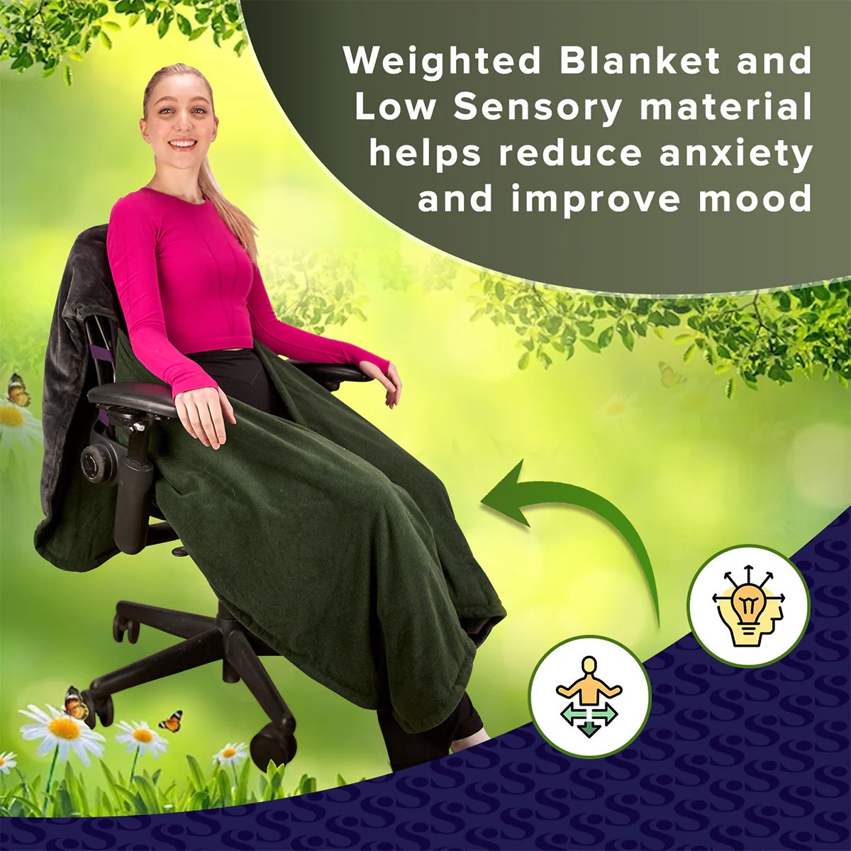 Weighted Office Chair Blanket - Image 4