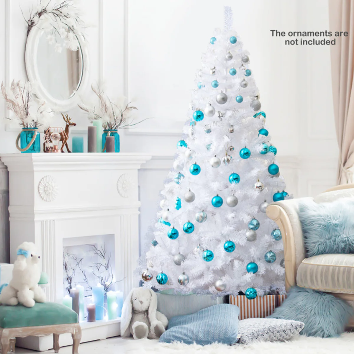White Artificial Christmas Tree - Image 7