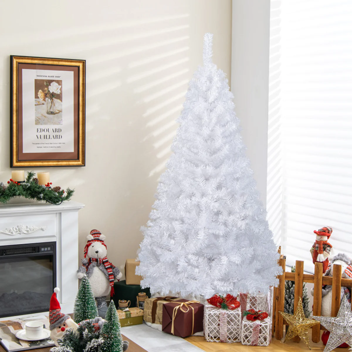 White Artificial Christmas Tree - Image 8