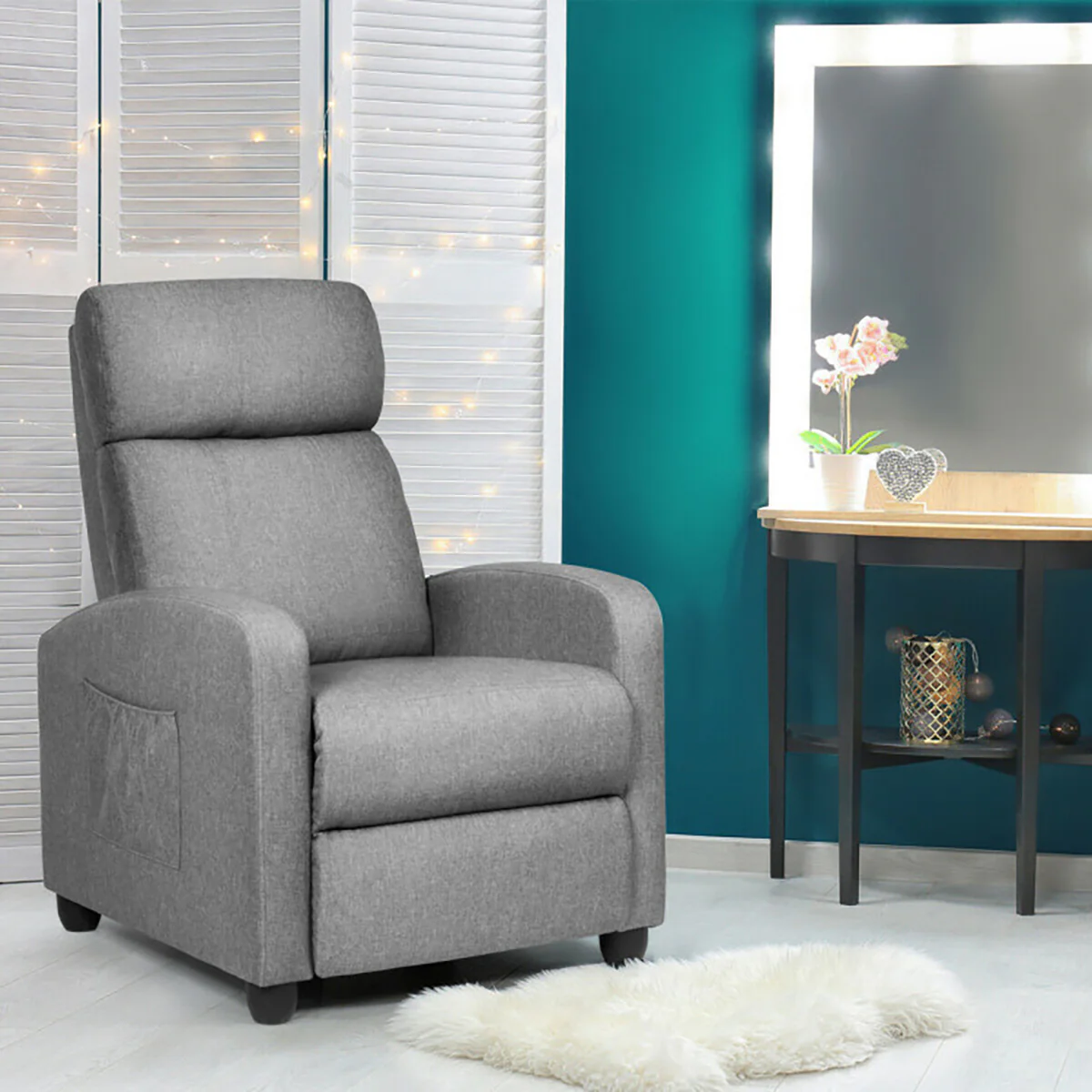 Wingback Massaging Recliner Chair - Image 18