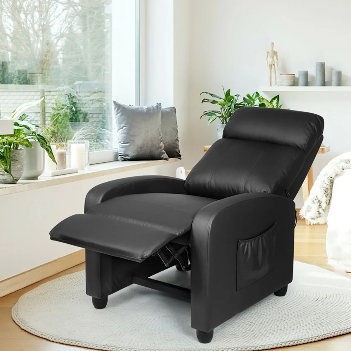 Wingback Massaging Recliner Chair - Image 31
