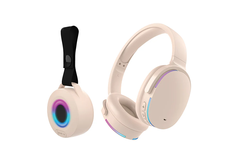 Wireless Audio Duo Light-Up Speaker and Headphones - Image 2