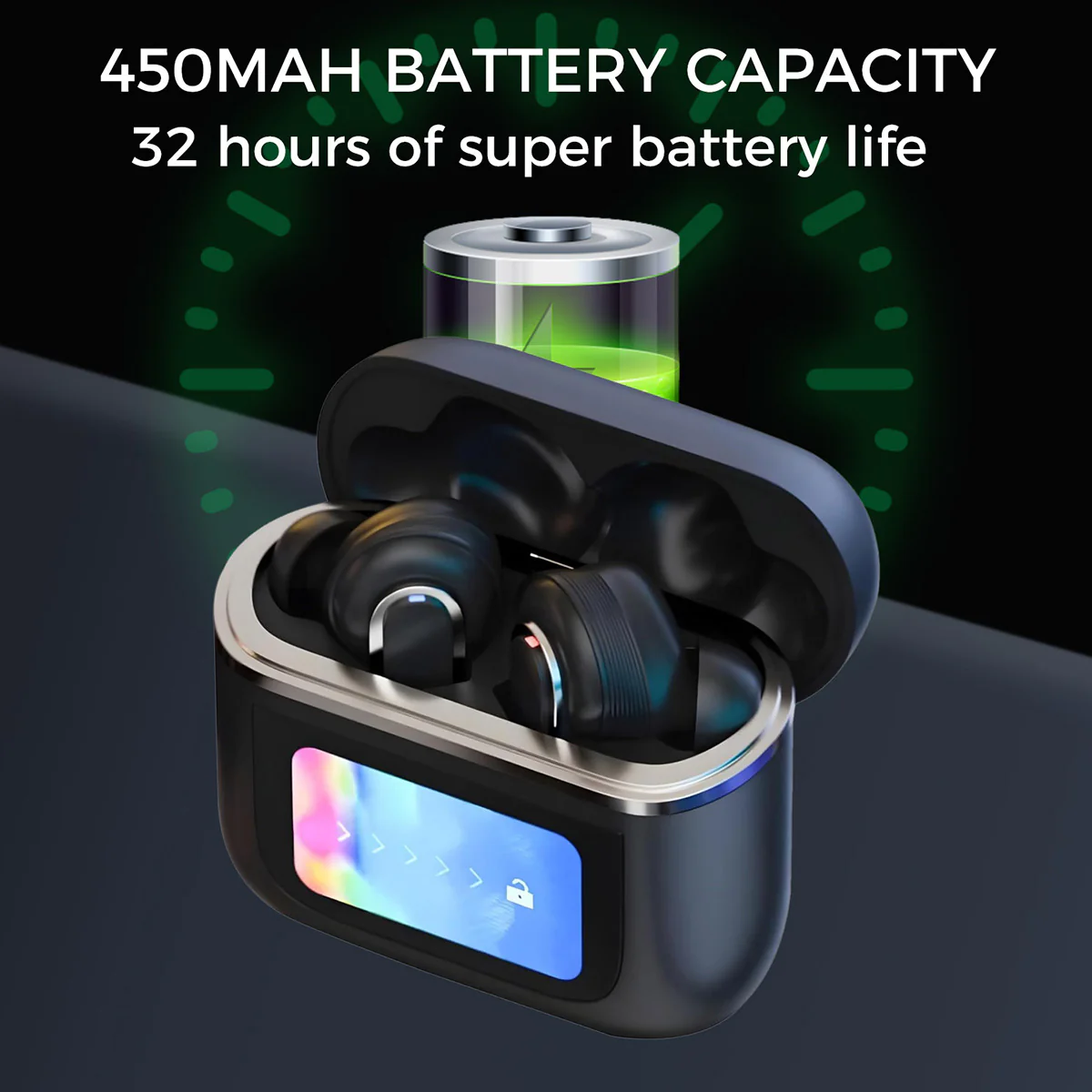 Wireless Earbuds with Touchscreen Smart Case - Image 6