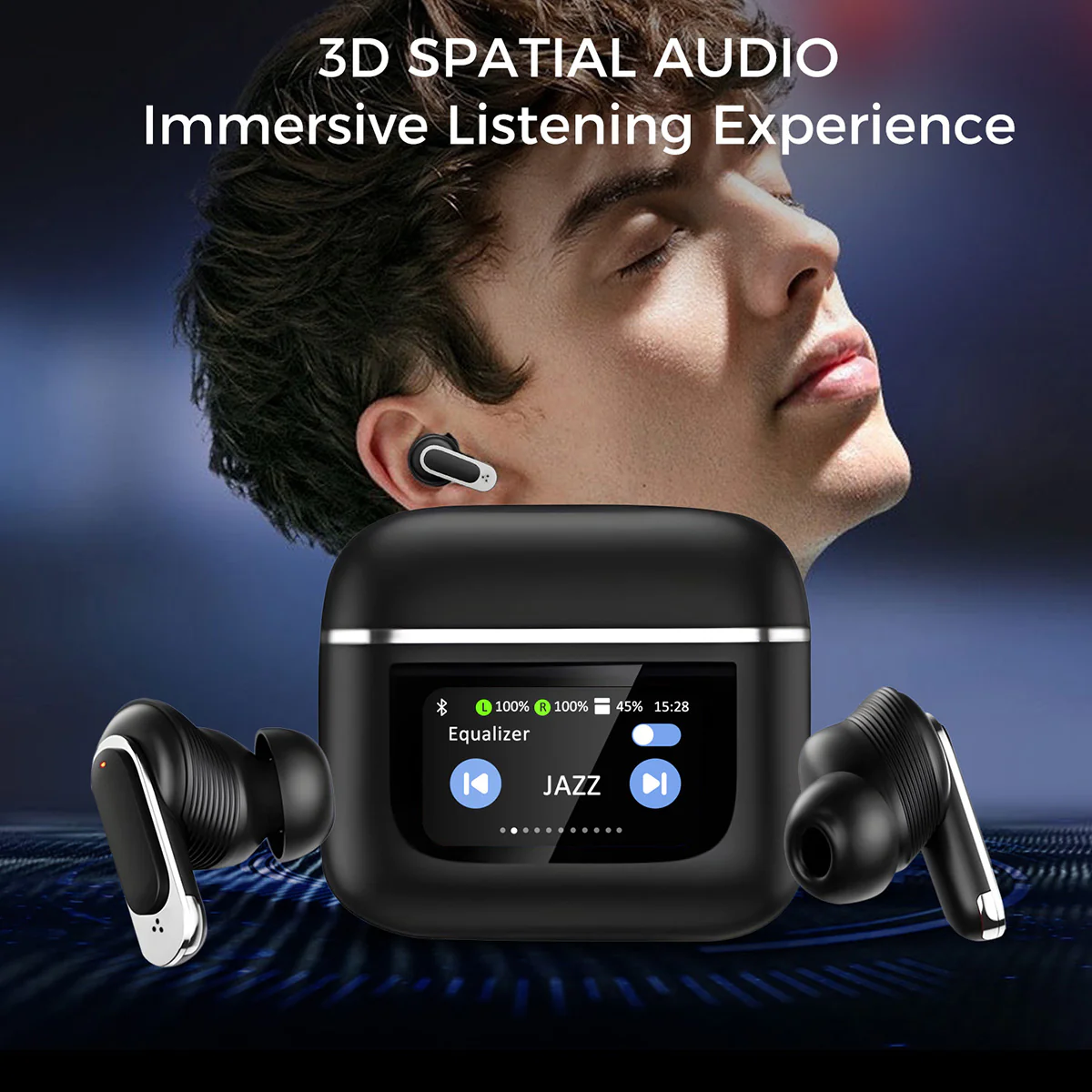 Wireless Earbuds with Touchscreen Smart Case - Image 8