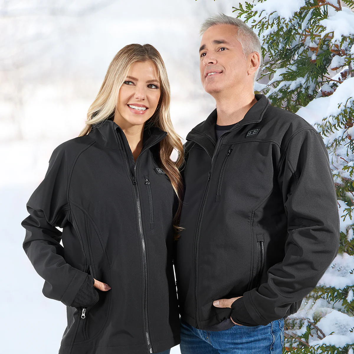 Women's Rechargeable Heated Softshell Jacket by Sharper Image - Image 4