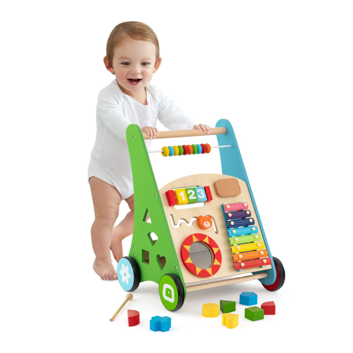 Wooden Push Walker Activity Center - Image 2